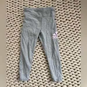 Adidas Girls Size 5 Slim Fit Grey leggings